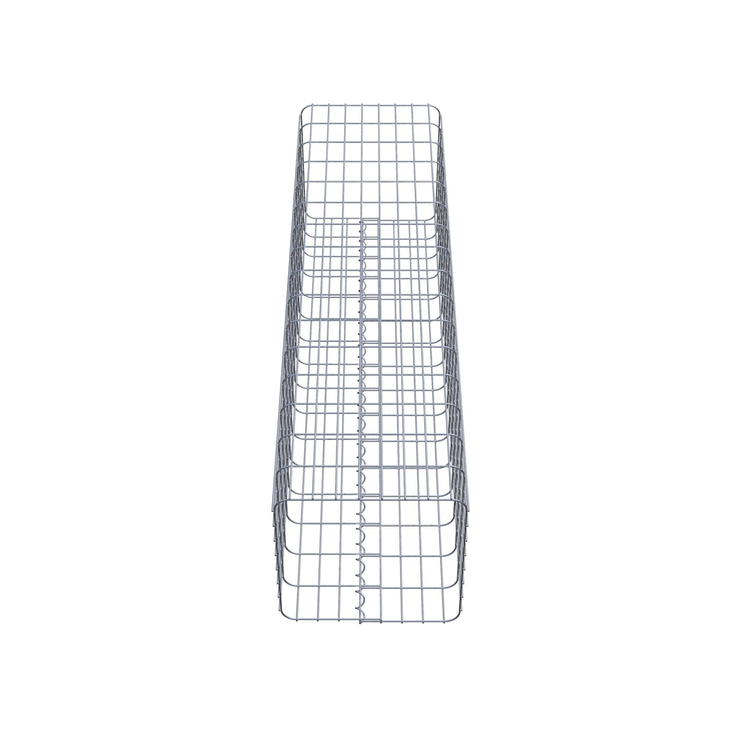 Gabionensäule eckig 42 cm x 42 cm, 160 cm Höhe, MW 5 cm x 10 cm