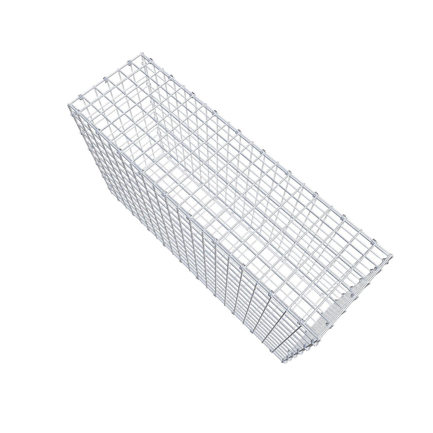 Gabbione 100 cm x 60 cm x 30 cm (L x H x P), maglia 5 x 5 cm, anello a spirale