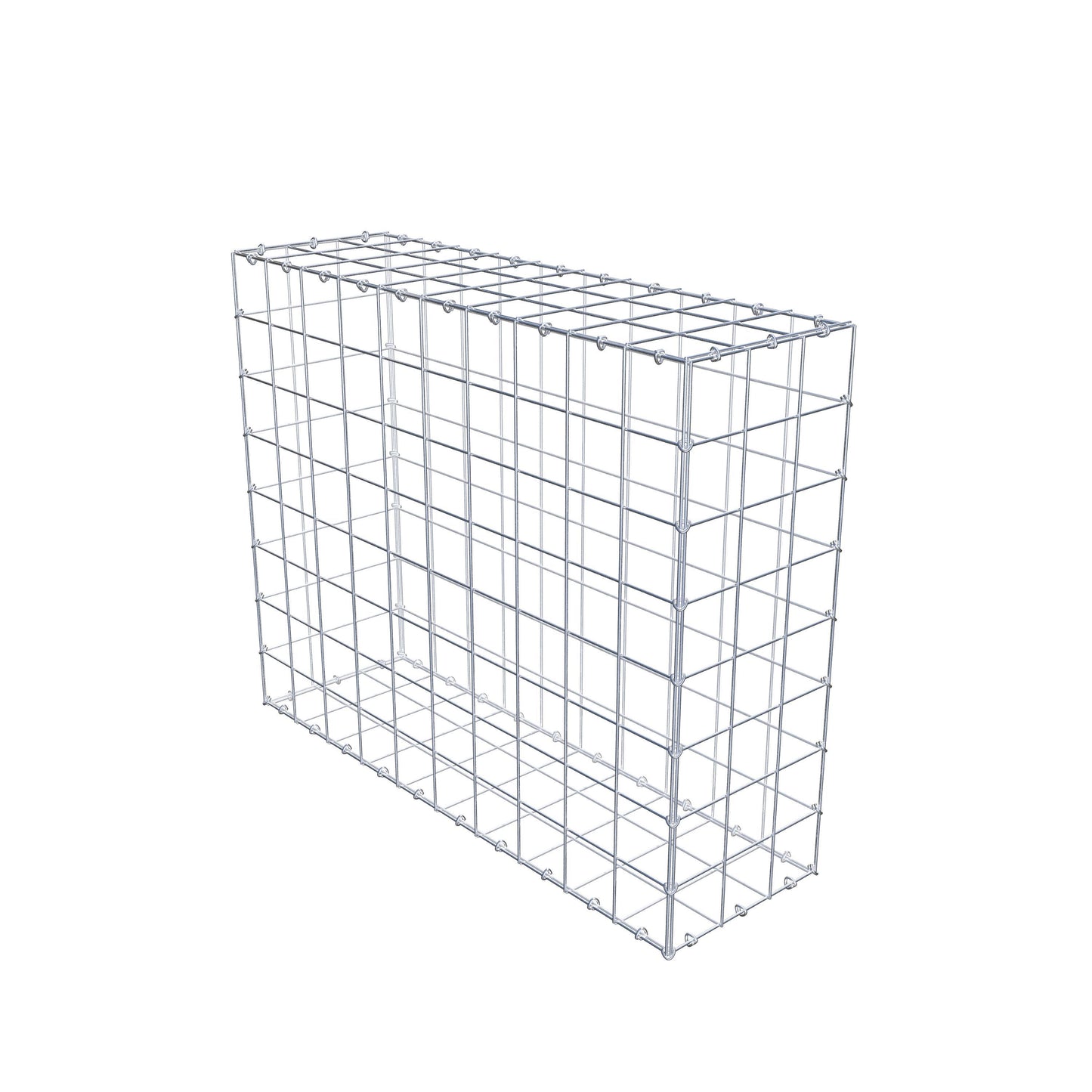 Gabion 100 cm x 80 cm x 30 cm (L x H x D), mesh size 10 cm x 10 cm, C-ring