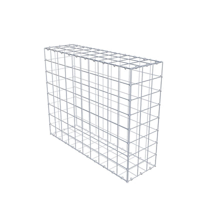 Gabion 100 cm x 80 cm x 30 cm (L x H x D), mesh size 10 cm x 10 cm, C-ring