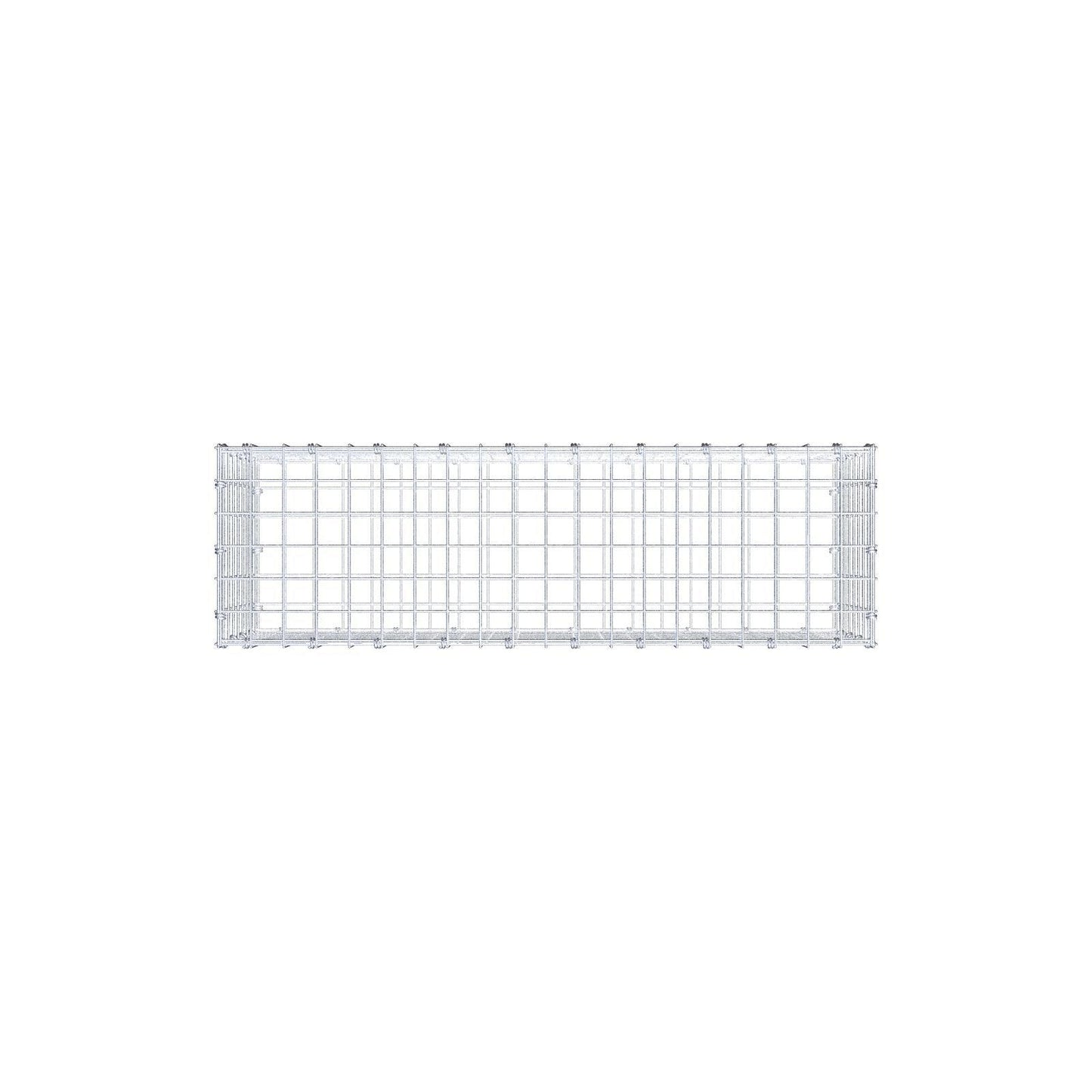 Gabbione 100 cm x 40 cm x 30 cm (L x H x P), maglia 5 x 5 cm, anello a spirale