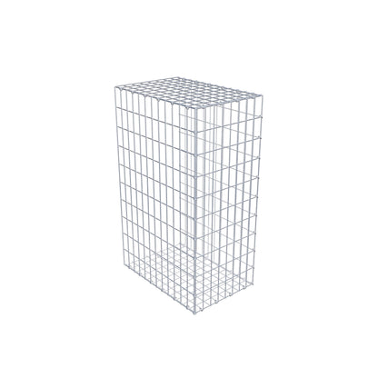 Mounted gabion type 2 100 cm x 60 cm x 40 cm, mesh size 5 cm x 10 cm, C-ring