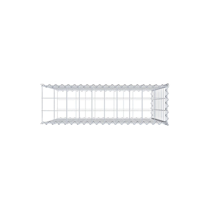 Gabion rapporté type 2 100 cm x 100 cm x 30 cm (L x H x P), mailles 10 cm x 10 cm, spirale