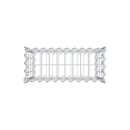 Gabione 50 cm x 40 cm x 20 cm (L x H x T), Maschenweite 5 cm x 10 cm, Spirale