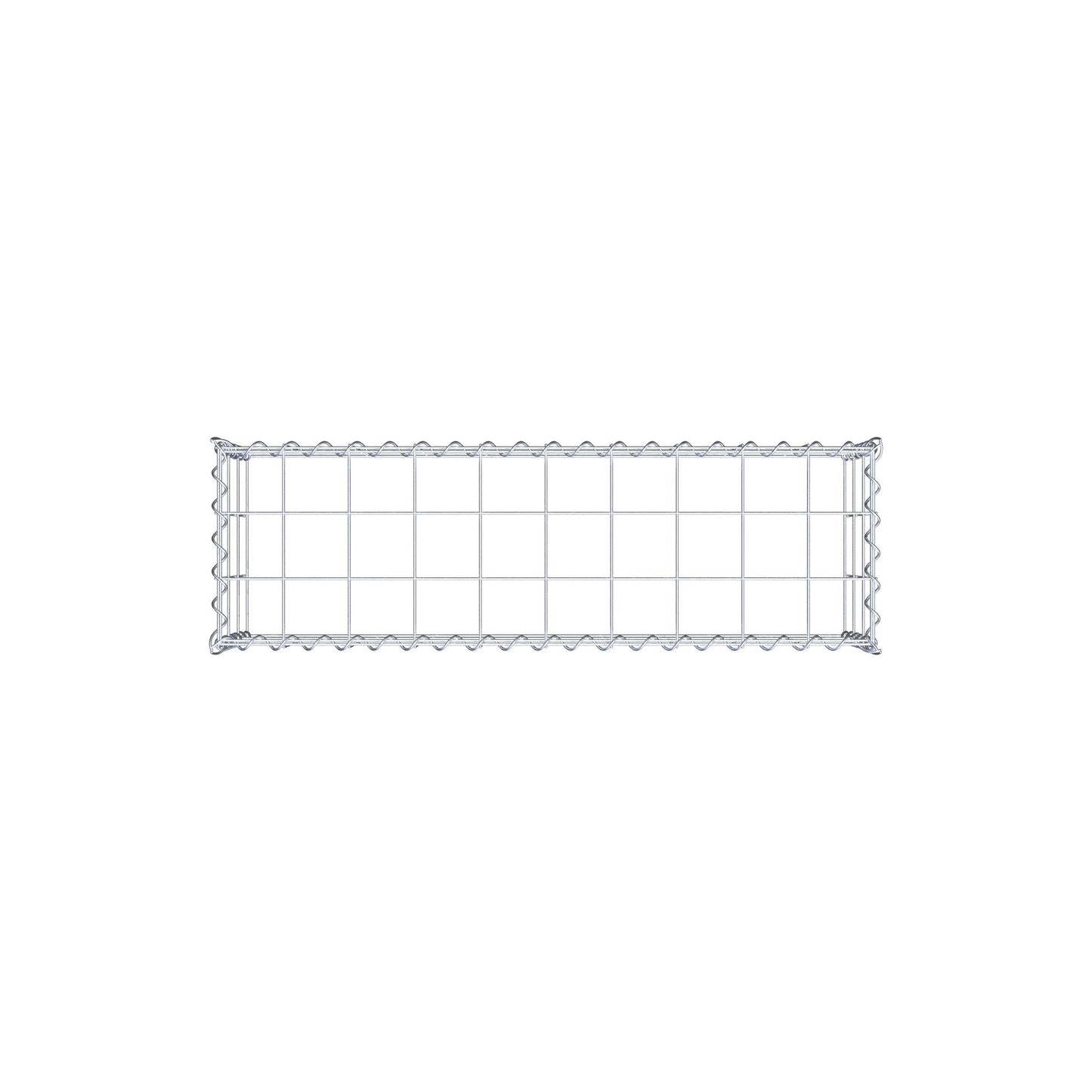 Påväxt gabion typ 3 100 cm x 30 cm x 30 cm (L x H x D), maskstorlek 10 cm x 10 cm, spiral