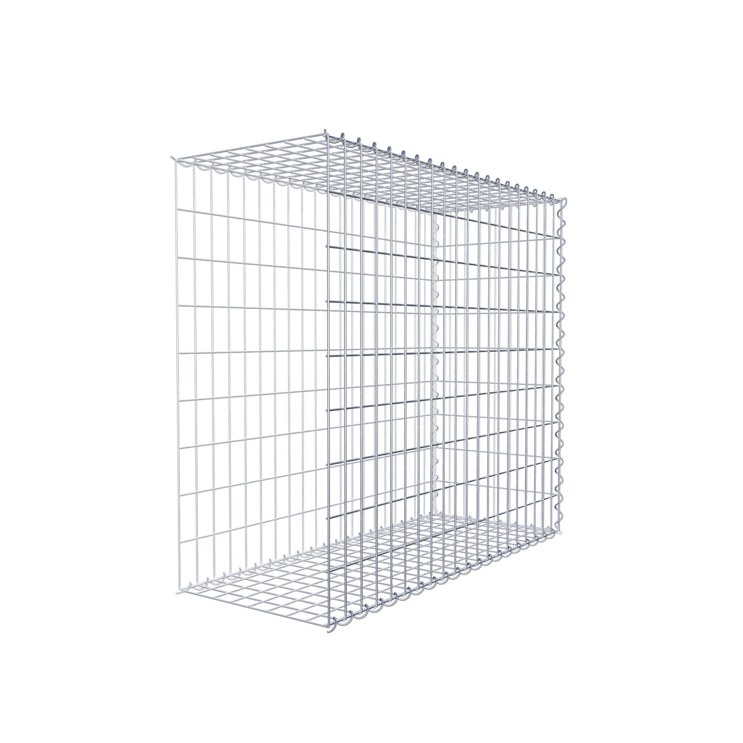 Gabion rapporté type 2 100 cm x 90 cm x 40 cm (L x H x P), mailles 5 cm x 10 cm, spirale
