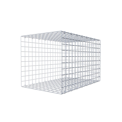 Opzetpaal type 2 80 cm x 50 cm x 50 cm (L x H x D), maaswijdte 5 cm x 5 cm, C-ring