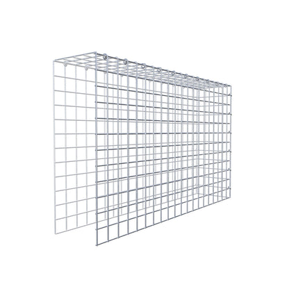 Typ 4 påbyggnadsgabion 100 cm x 60 cm x 20 cm (L x H x D), maskstorlek 5 cm x 5 cm, C-ring