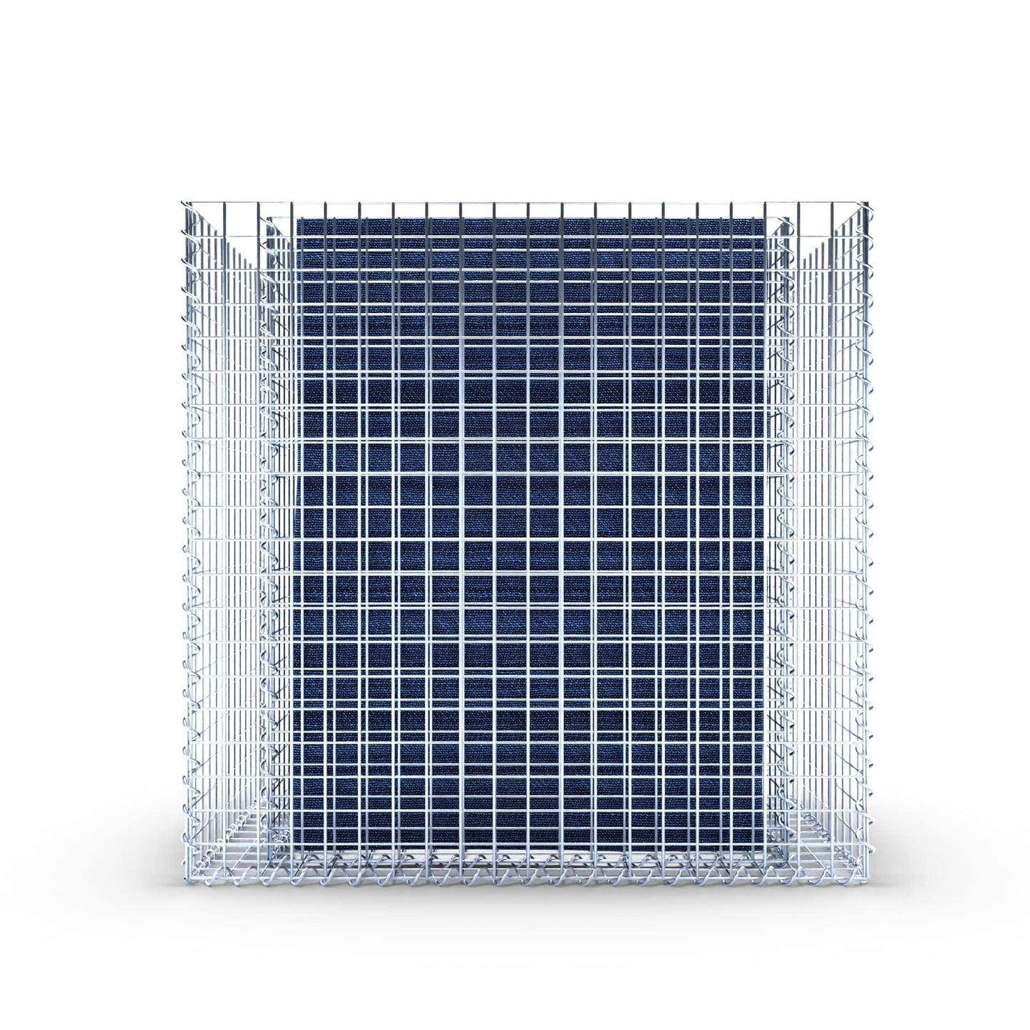 Rechthoekig verhoogd bed 100 cm x 100 cm x 60 cm (L x H x D), maaswijdte 5 x 5 cm, wanddikte 10 cm