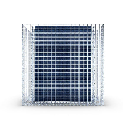 Rechthoekig verhoogd bed 100 cm x 100 cm x 60 cm (L x H x D), maaswijdte 5 x 5 cm, wanddikte 10 cm