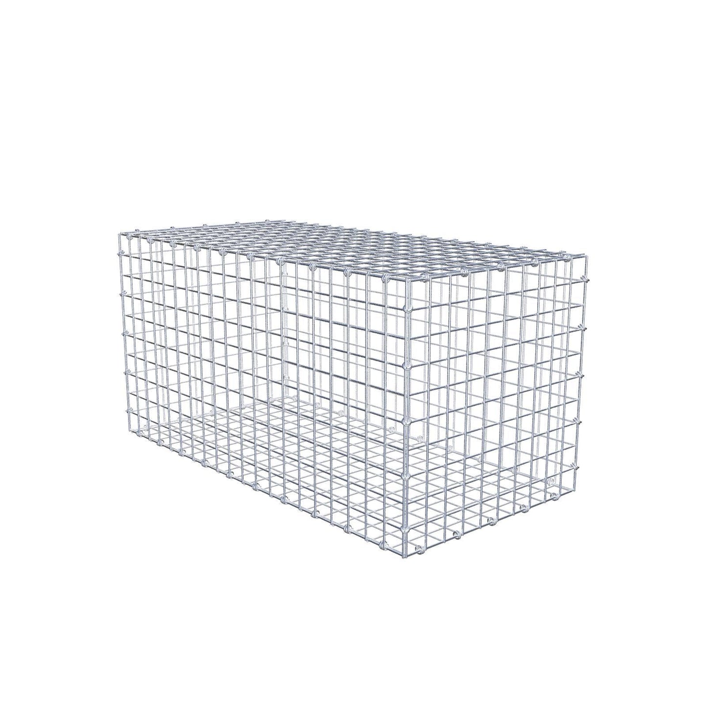 Gabbione 100 cm x 50 cm x 50 cm (L x H x P), maglia 5 x 5 cm, anello a spirale