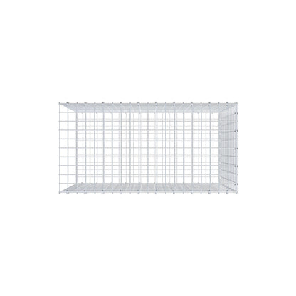 Type 2 oplegkorf 100 cm x 70 cm x 50 cm (L x H x D), maaswijdte 5 cm x 5 cm, C-ring