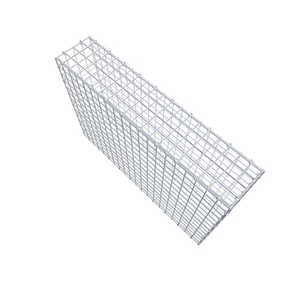 Gabbione 100 cm x 70 cm x 20 cm (L x H x P), maglia 5 cm x 5 cm, anello a C