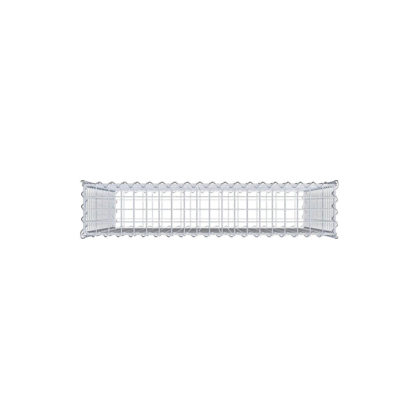 Gabion 100 cm x 100 cm x 20 cm (L x H x P), mailles 5 cm x 5 cm, spirale