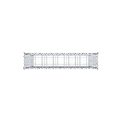 Gabion 100 cm x 100 cm x 20 cm (L x H x P), mailles 5 cm x 5 cm, spirale