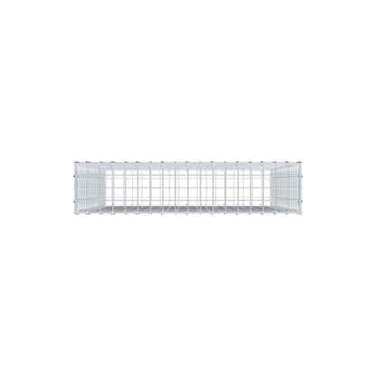 Gabion 100 cm x 90 cm x 20 cm (L x H x D), maskestørrelse 5 cm x 5 cm, C-ring