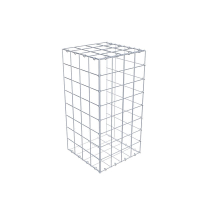 Monteret gabion type 2 80 cm x 40 cm x 40 cm (L x H x D), maskestørrelse 10 cm x 10 cm, C-ring