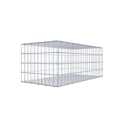 Gabion 100 cm x 40 cm x 50 cm (L x H x D), maskestørrelse 5 cm x 10 cm, C-ring