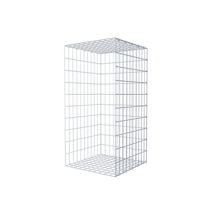 Monteret gabion type 2 100 cm x 50 cm x 50 cm, maskestørrelse 5 cm x 10 cm, C-ring
