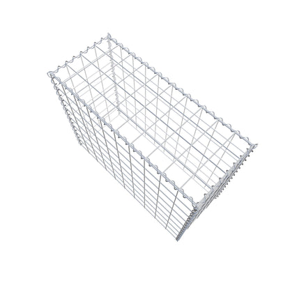 Opvokset gabion type 3 100 cm x 80 cm x 40 cm (L x H x D), maskestørrelse 10 cm x 10 cm, spiral