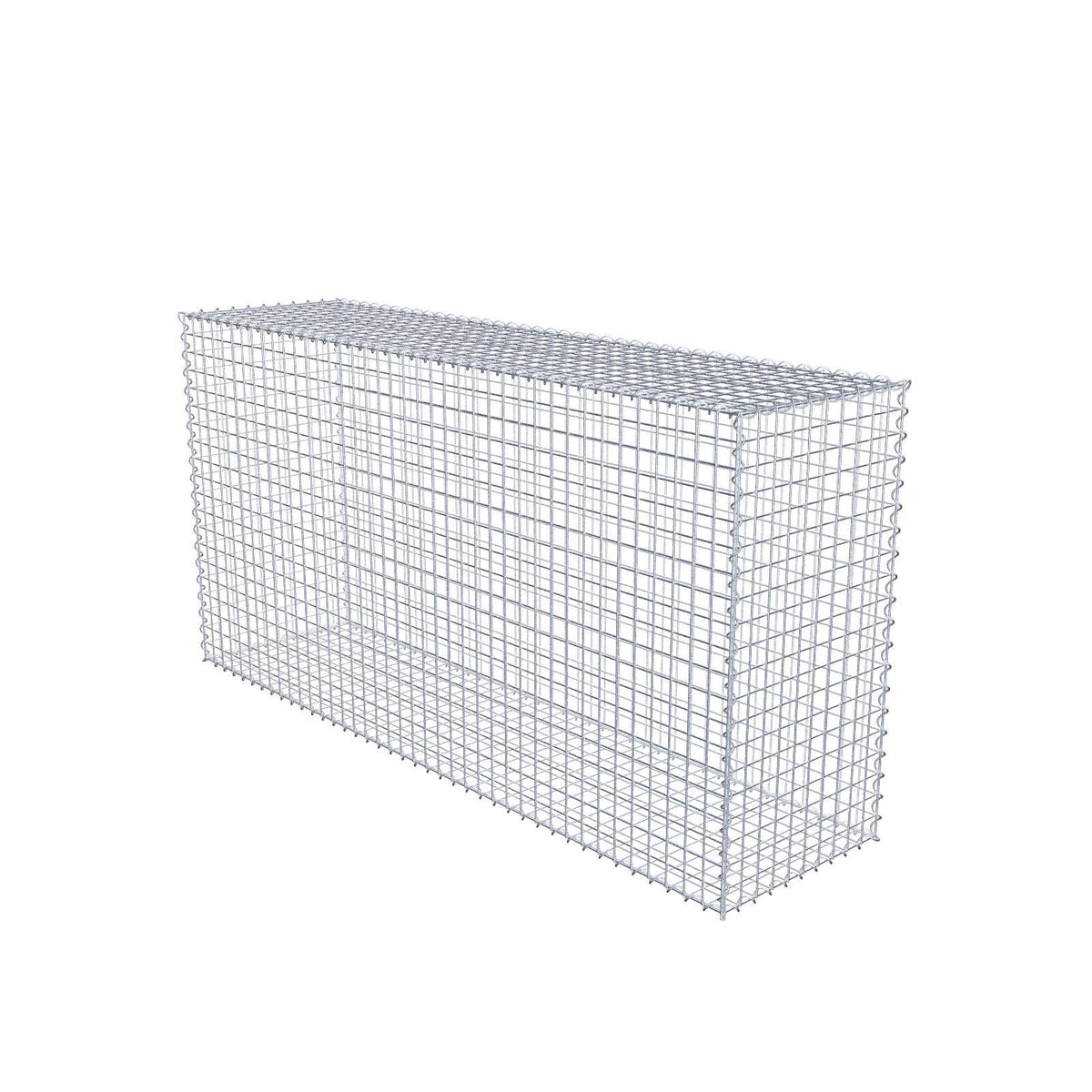Gavión 200 cm x 100 cm x 50 cm (largo x alto x fondo), malla 5 cm x 5 cm, en espiral