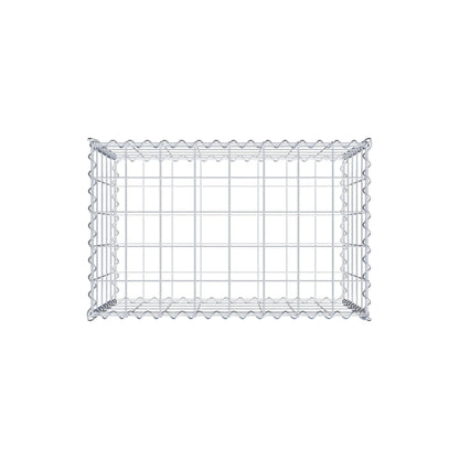 Gabione 80 cm x 50 cm x 50 cm (L x H x T), Maschenweite 10 cm x 10 cm, Spirale