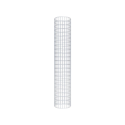Gabion column around 42 cm diameter, 230 cm height, mesh size 5 cm x 10 cm