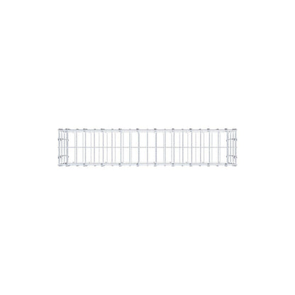 Gabion 100 cm x 30 cm x 20 cm (L x H x P), mailles 5 x 10 cm, anneau en spirale