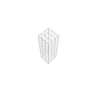 Gavión 100 cm x 30 cm x 30 cm (L x A x P), malla 10 cm x 10 cm, anillo en C