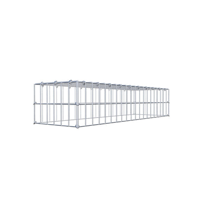 Anbaugabione Typ 3 100 cm x 20 cm x 30 cm (L x H x T), Maschenweite 5 cm x 10 cm, C-Ring