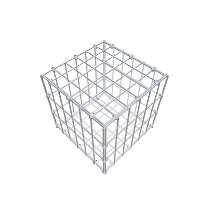 Gabion 30 cm x 30 cm x 30 cm (L x H x P), mailles 5 cm x 10 cm, anneau en C
