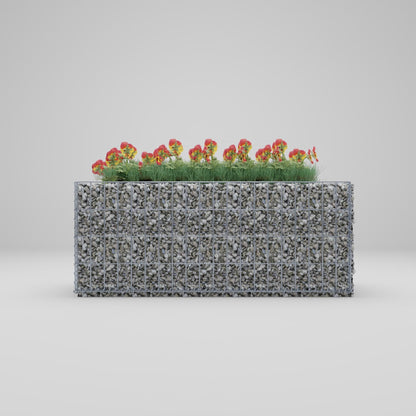 Hochbeet eckig 100 cm x 40 cm x 40 cm (L x H x T), Maschenweite 5 x 10 cm, Wandstärke 10 cm