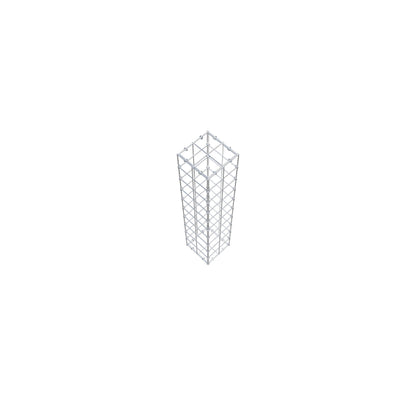 Gabbione 100 cm x 20 cm x 20 cm (L x H x P), maglia 10 cm x 10 cm, anello a C