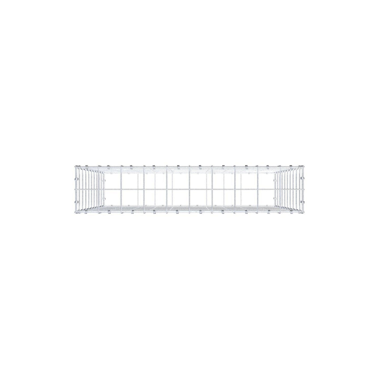 Schanskorf 100 cm x 100 cm x 20 cm (L x H x D), maaswijdte 10 x 10 cm, spiraalring