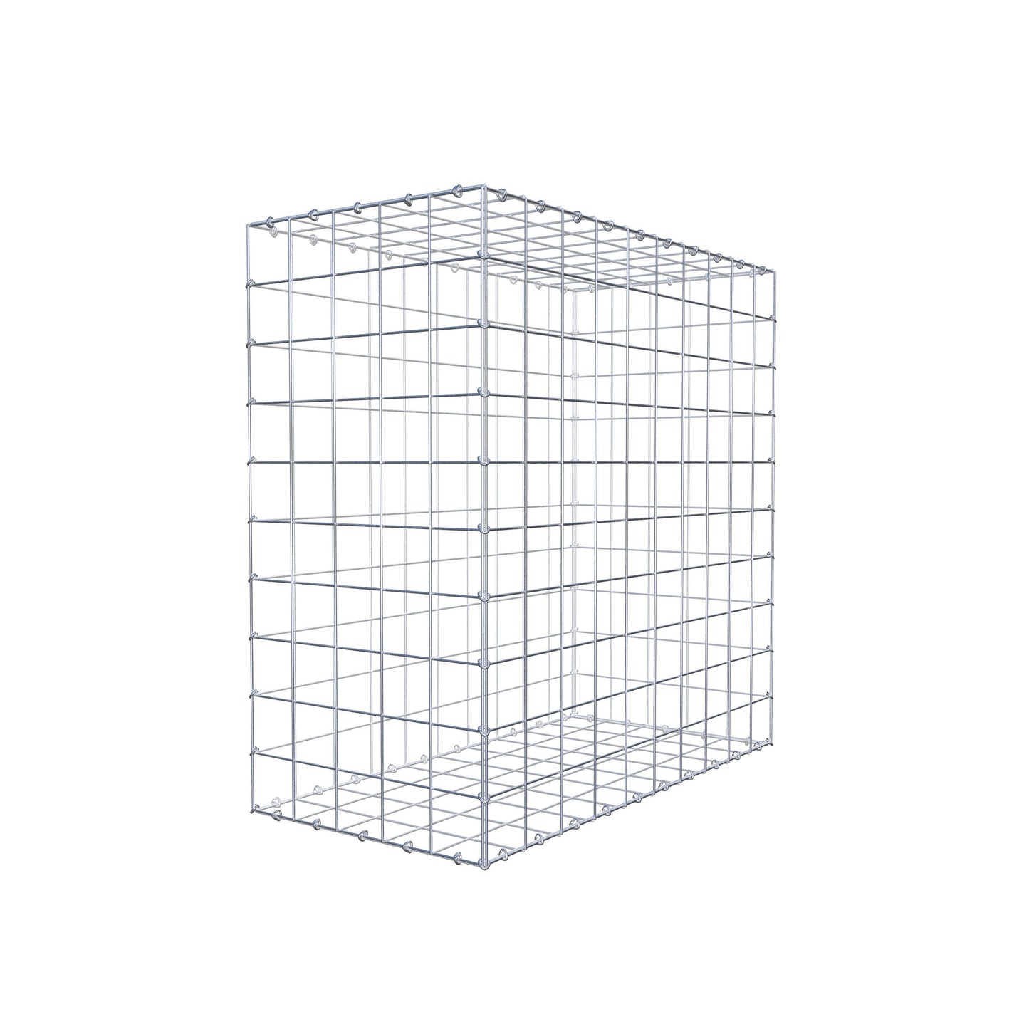 Gavión 100 cm x 100 cm x 50 cm (L x A x P), malla 10 cm x 10 cm, anillo en C