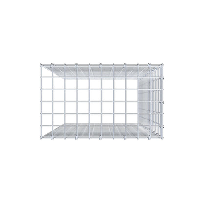 Gavión complementario de tipo 4 100 cm x 50 cm x 30 cm (largo x alto x fondo), malla 5 cm x 5 cm, anillo en C