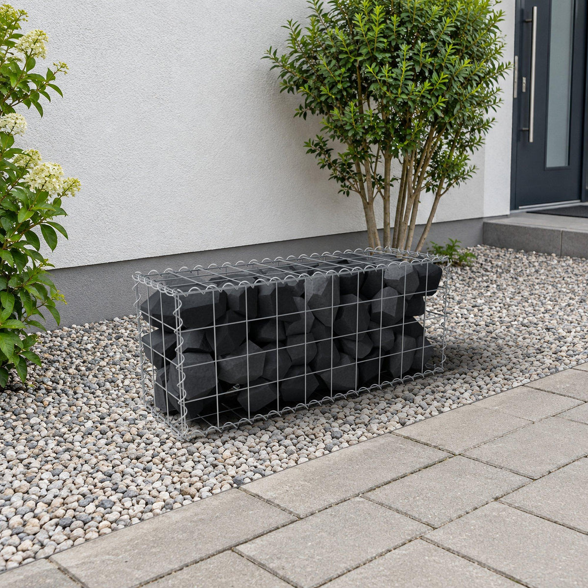 Gabbione 100 cm x 40 cm x 30 cm (L x H x P), maglia 10 cm x 10 cm, spirale