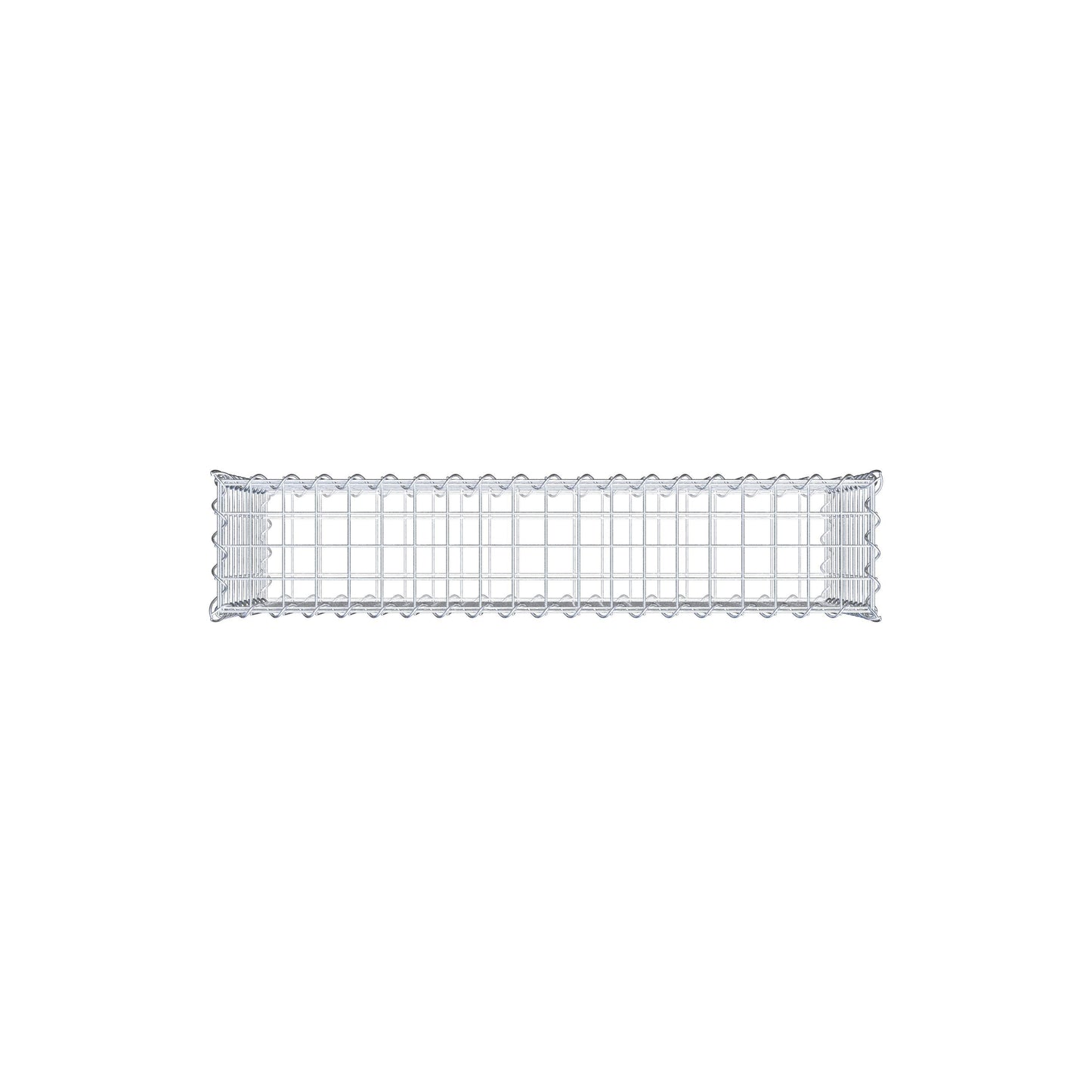 Gabion 100 cm x 50 cm x 20 cm (L x H x D), maskestørrelse 5 cm x 5 cm, spiral