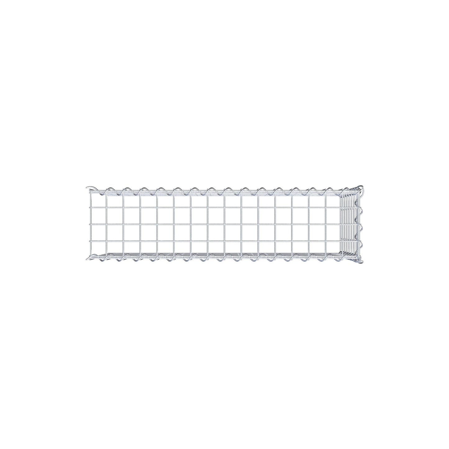 Mounted gabion type 4 80 cm x 40 cm x 20 cm (L x H x D), mesh size 5 cm x 5 cm, spiral