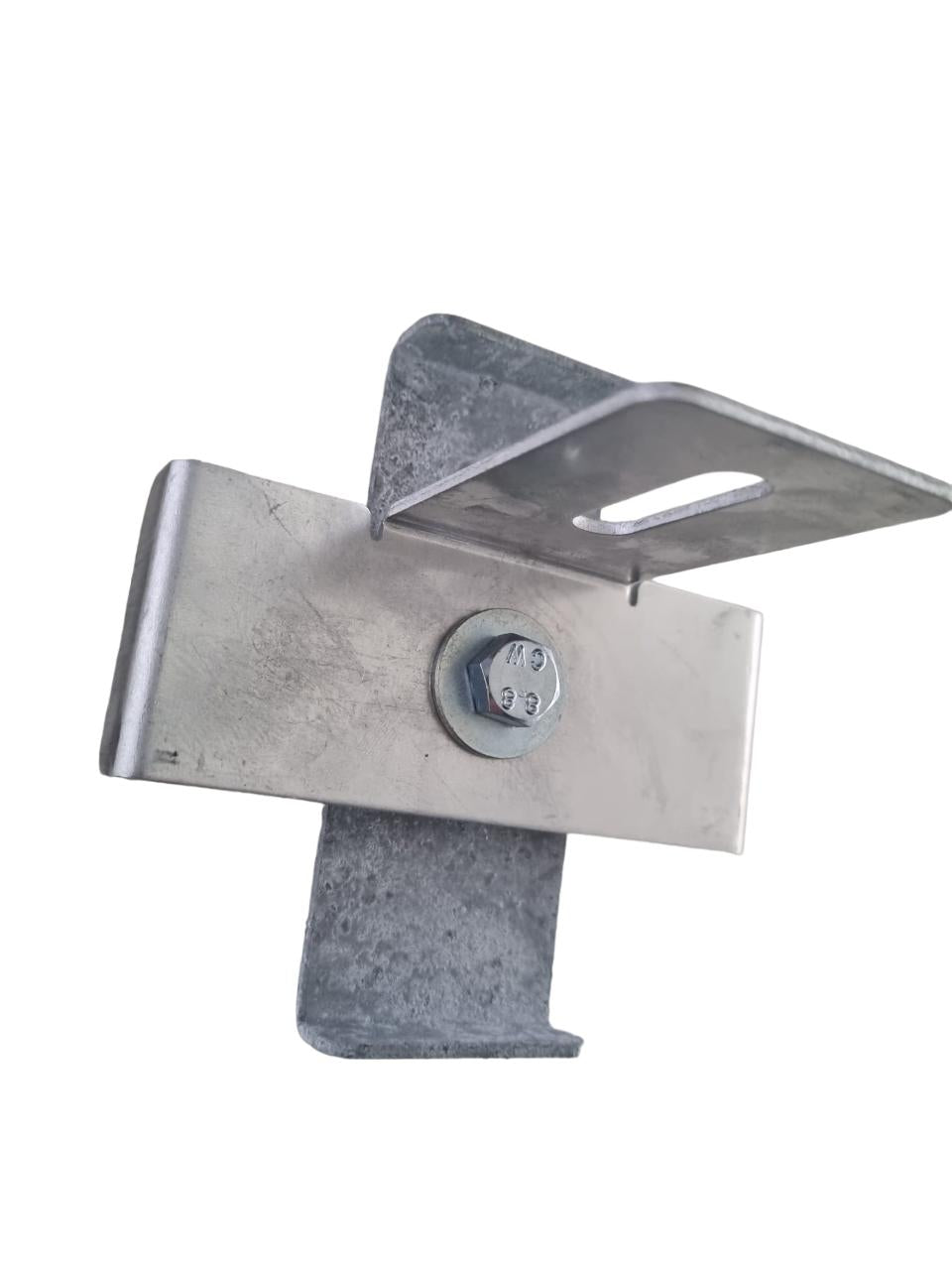 Klemme med hegnsbeslag Maskestørrelse 10 x 10 cm, galvaniseret