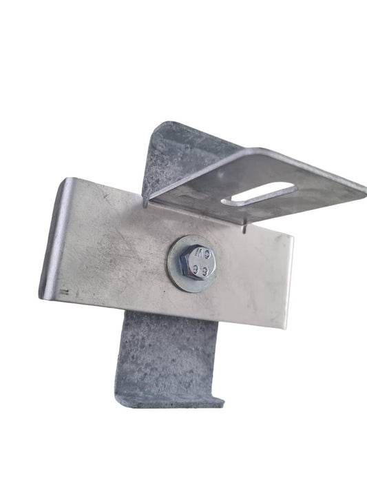 Klemme med hegnsbeslag Maskestørrelse 10 x 10 cm, galvaniseret