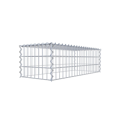 Anbaugabione Typ 3 100 cm x 30 cm x 40 cm (L x H x T), Maschenweite 5 cm x 10 cm, Spirale
