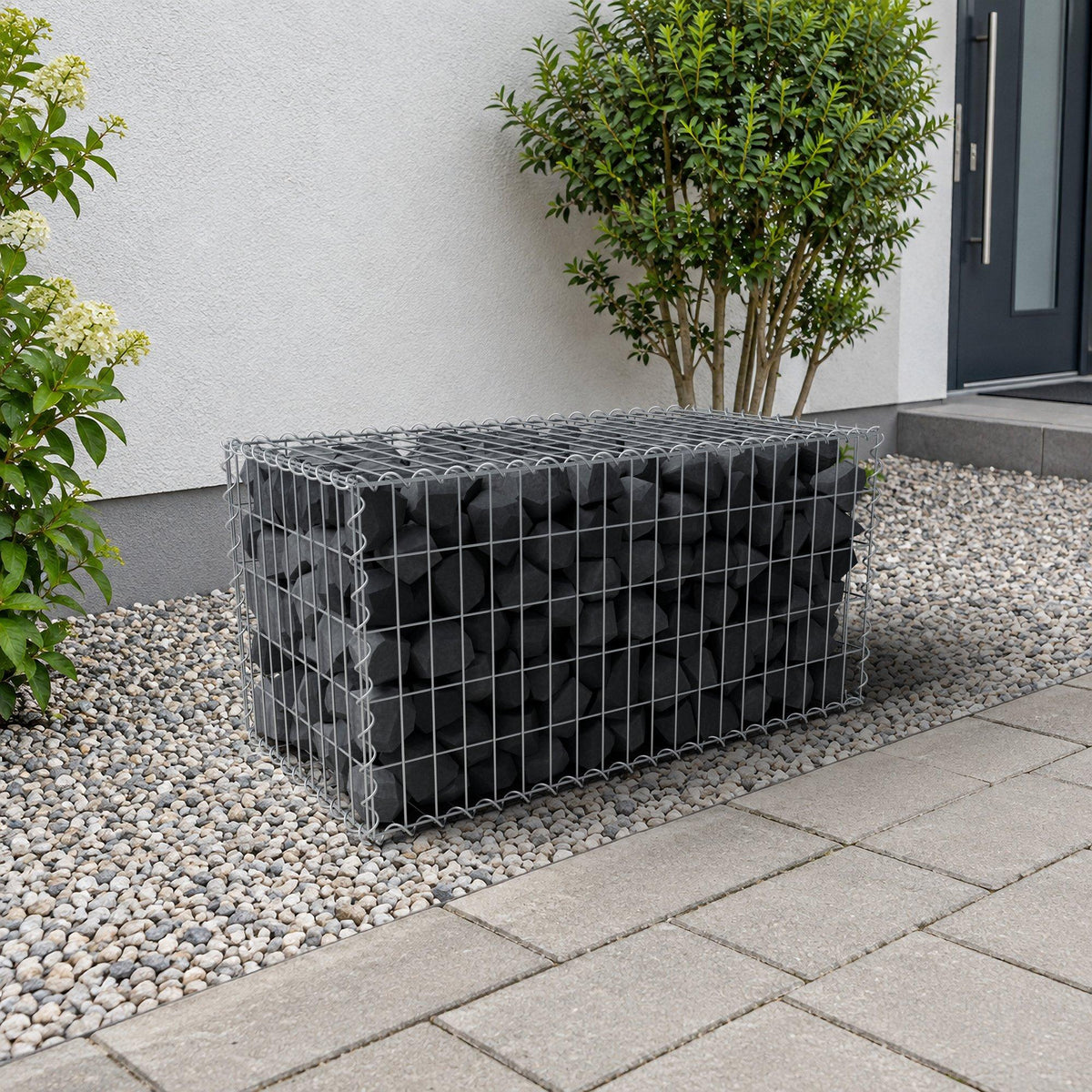 Gabbione 100 cm x 50 cm x 50 cm (L x H x P), maglia 5 cm x 10 cm, spirale