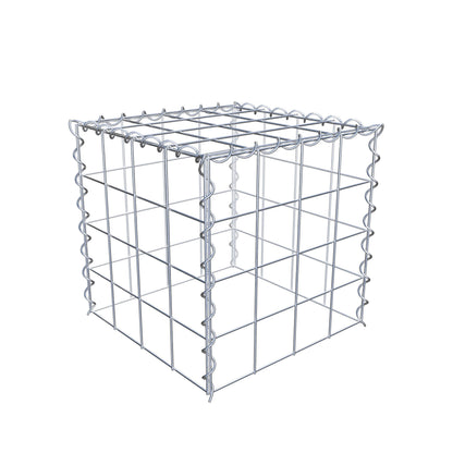 Grown-on gabion type 3 40 cm x 40 cm x 40 cm (L x H x D), mesh size 10 cm x 10 cm, spiral