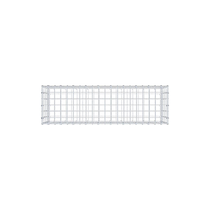 Gabion 100 cm x 40 cm x 30 cm (L x H x P), mailles 5 cm x 10 cm, anneau en C