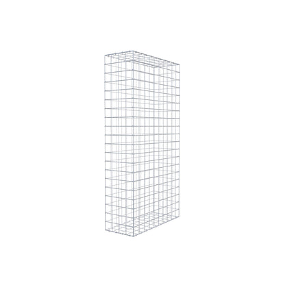 Gavión 200 cm x 100 cm x 40 cm (L x A x P), malla 10 cm x 10 cm, anillo en C