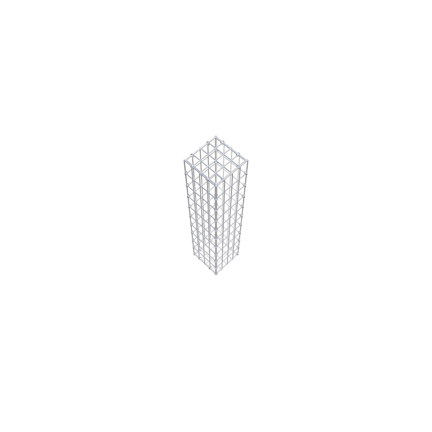 Gabion 100 cm x 20 cm x 20 cm (L x H x P), mailles 5 cm x 10 cm, anneau en C