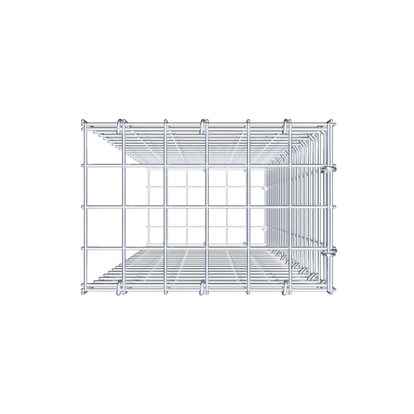 Fourche rapportée type 2 100 cm x 30 cm x 20 cm (L x H x P), mailles 5 cm x 5 cm, anneau C