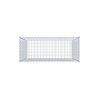 Gabbione 100 cm x 100 cm x 40 cm (L x H x P), maglia 5 cm x 5 cm, spirale