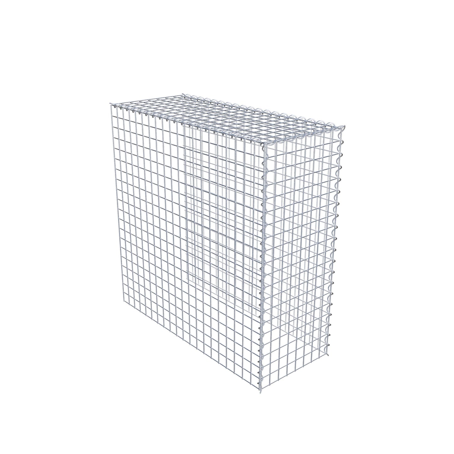 Gabion rapporté type 4 100 cm x 100 cm x 40 cm (L x H x P), mailles 5 cm x 5 cm, spirale